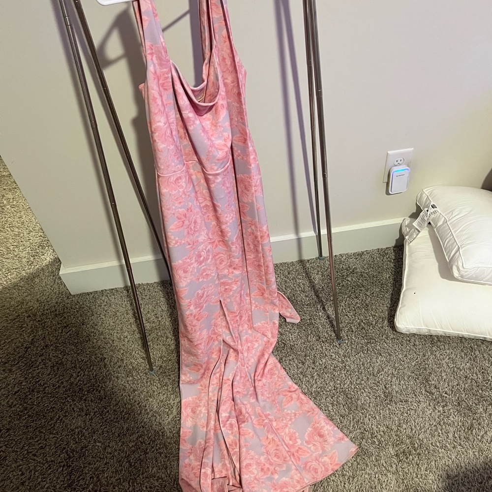 Show Me Your MuMu Pink Floral Wedding Dress